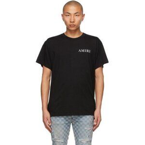 AMIRI Green leaf Logo Black Tee- RARE